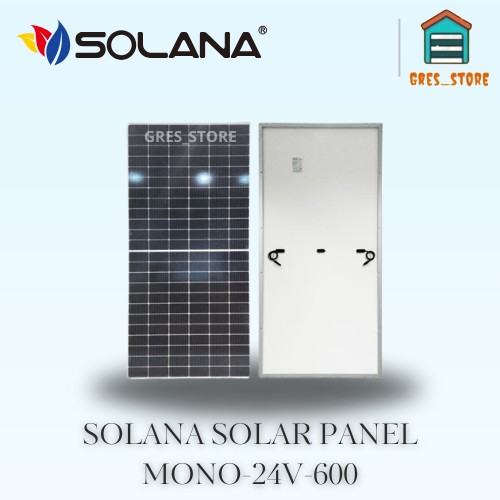 SOLANA MONOCRYSTALLINE SOLAR PANEL - MONO-24V-600 WATT 600WP