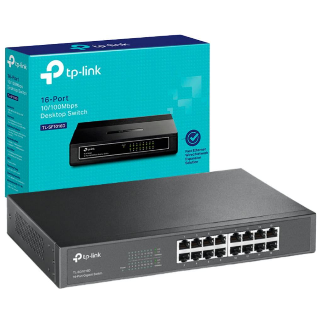 Jual TP LINK Desktop Switch Hub 16 Port 10/100 Mbps TL-SF1016D -00200 ...