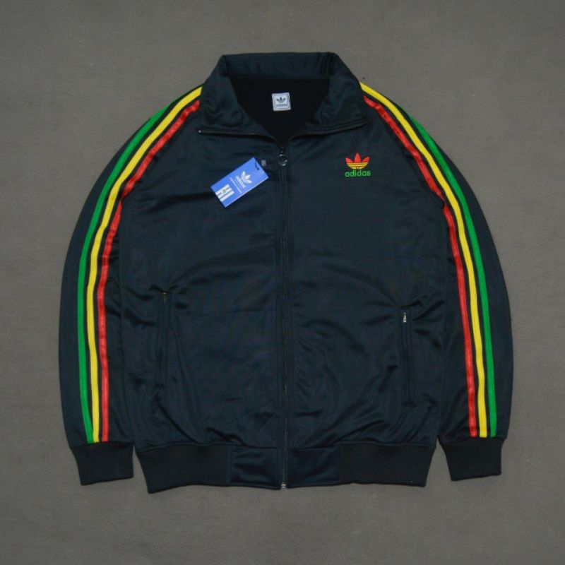Jual Jaket Tracktop Adidas Rasta Jamaican Pria Dan Wanita Unisex Full ...