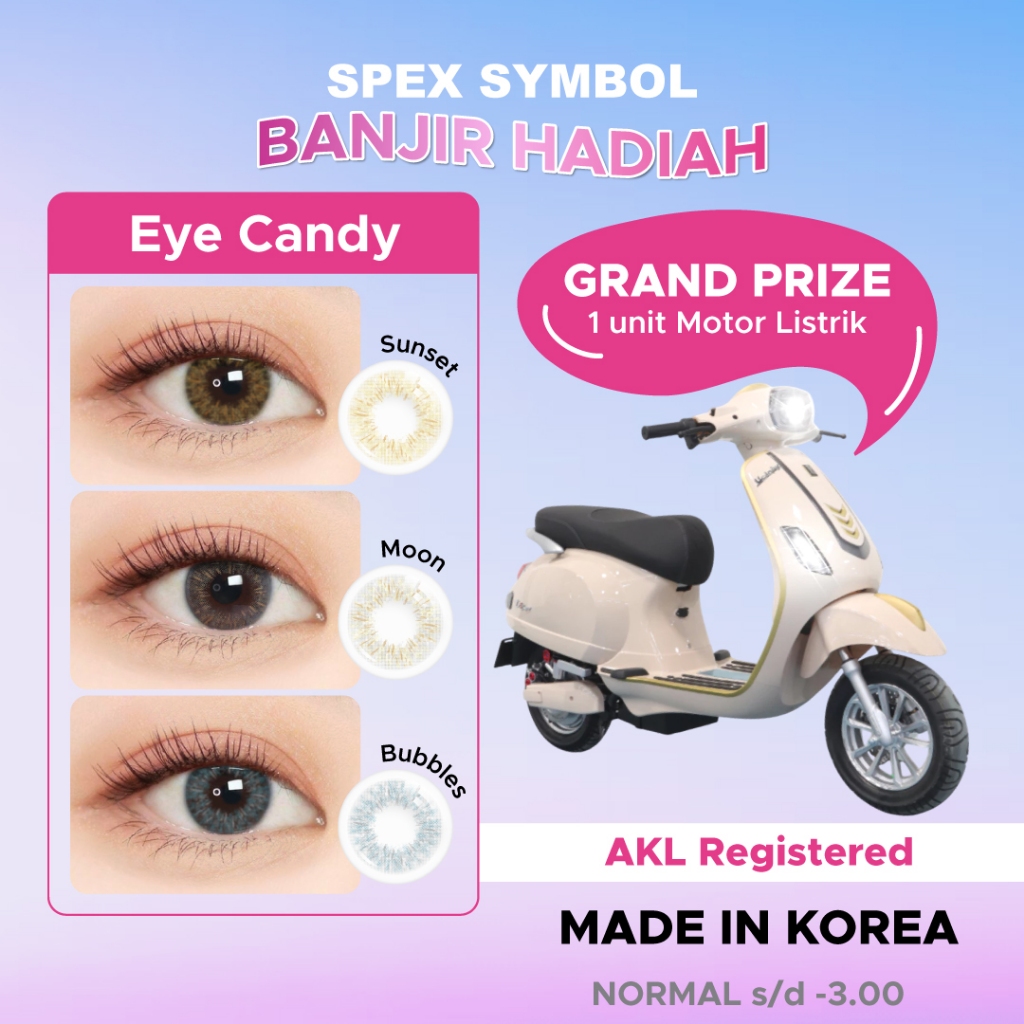 Jual Spex Symbol Eye Candy Softlens Varian Bubbles | Moon | Sunset ...