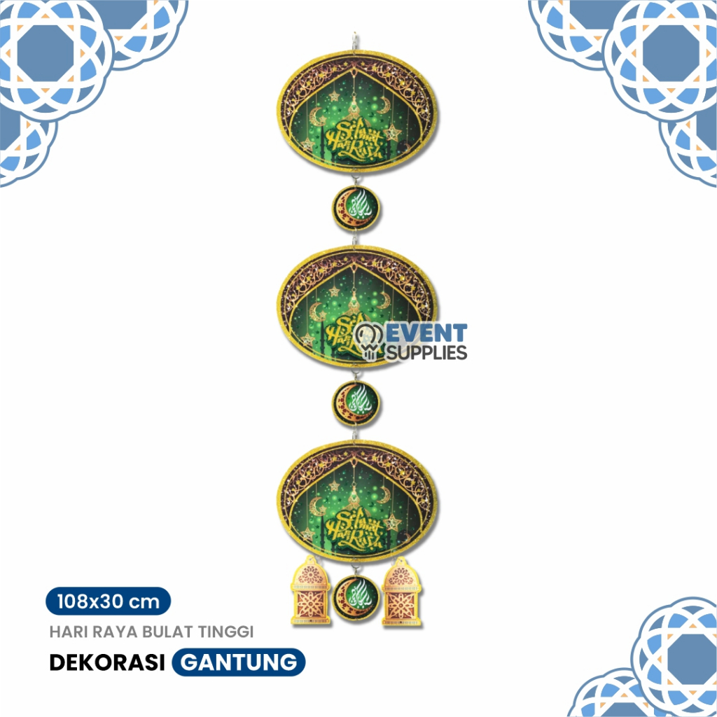 Jual Gantungan Dekorasi Ramadhan Hari Raya Bulat Tinggi - Hiasan Idul ...