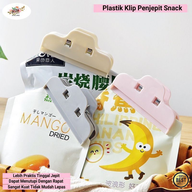 Jual Plastik Klip Penjepit Snack Makanan Anti Tumpah Clip Segel Kuat ...