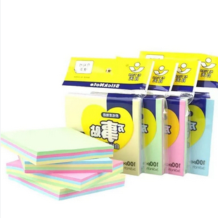 Jual MEMO STICK / STICKIE NOTE / STICKY NOTE POLOS 4 WARNA KOTAK ...