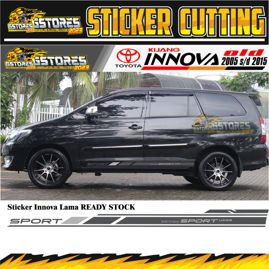 Jual STICKER TOYOTA innova lama Sticker VARIASI innova old SIMPLE ...