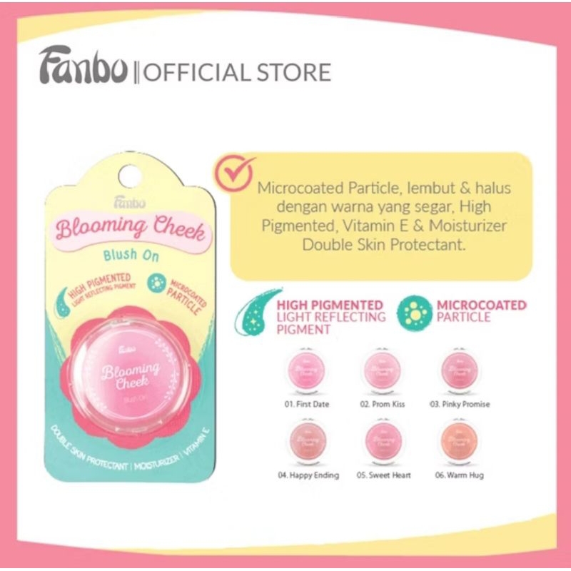 Jual Fanbo Precious White Blooming Cheek Blush On | Shopee Indonesia
