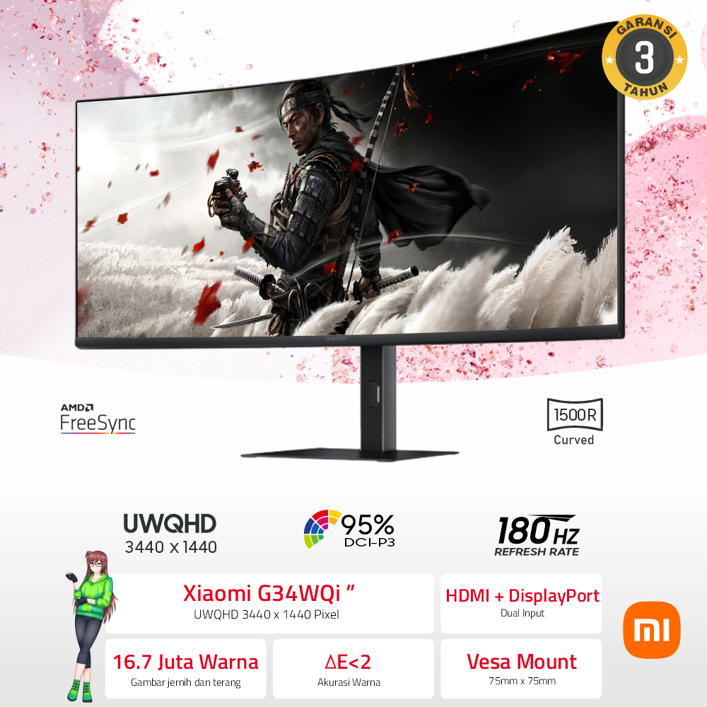 Jual Monitor Gaming Xiaomi 34