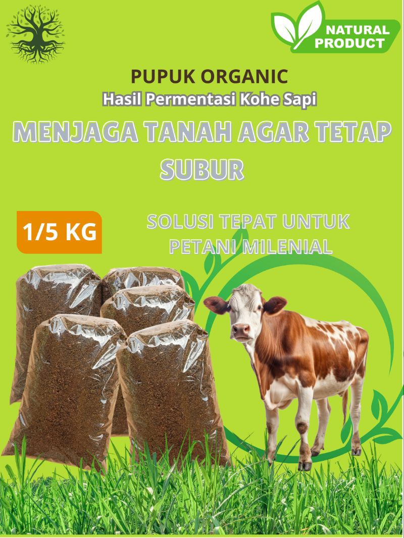Jual Pupuk kandang permentasi kohe sapi 1/5 kg | Shopee Indonesia
