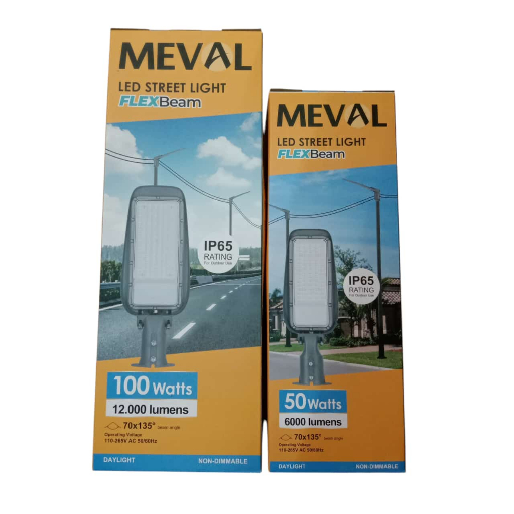 Jual Meval Street Light Led 100W putih Flexbeam AL2-10A. Flexibel lampu ...
