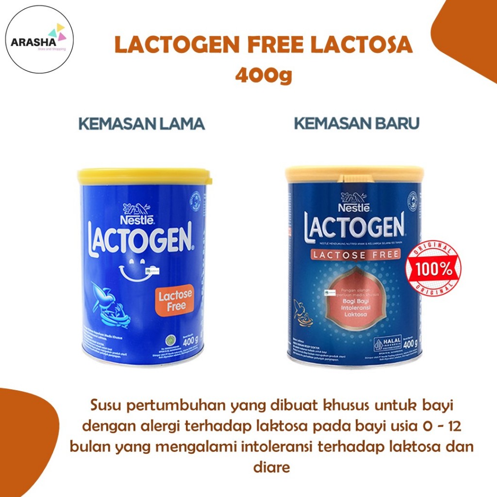 Jual LACTOGEN LACTOSA FREE 400 GR Susu Formula Bebas Lactosa Khusus ...