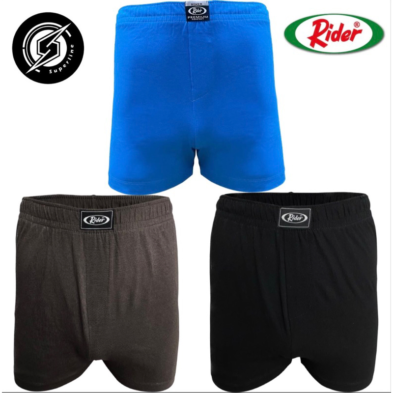 Jual RIDER, Boxer Pria R812B premium , Loose Boxer isi 1 pcs | Shopee ...