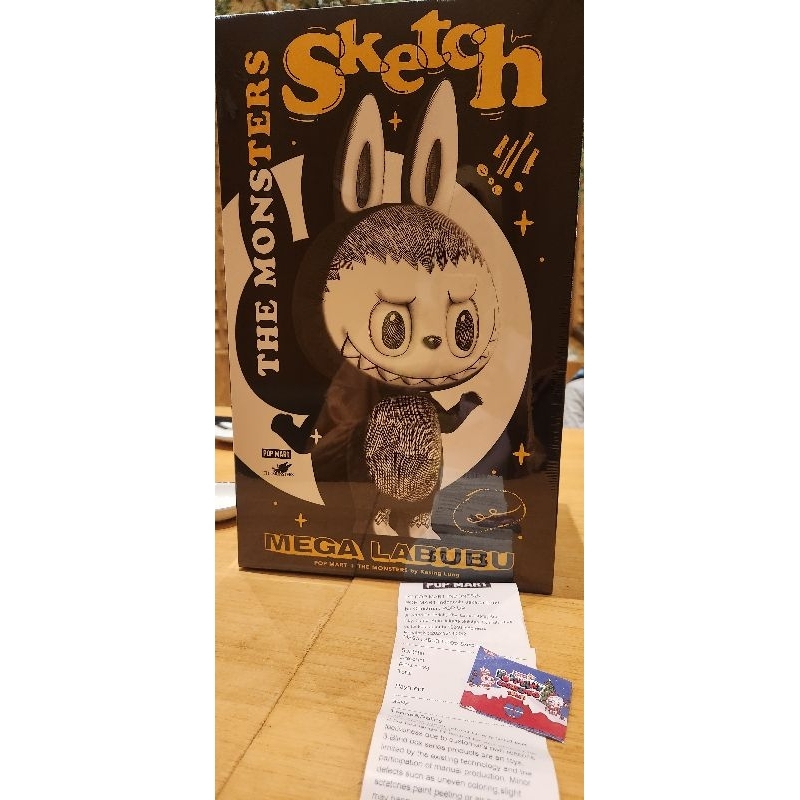 Jual Mega Labubu Sketch 400% item raffle Pop Mart ORI | Shopee Indonesia