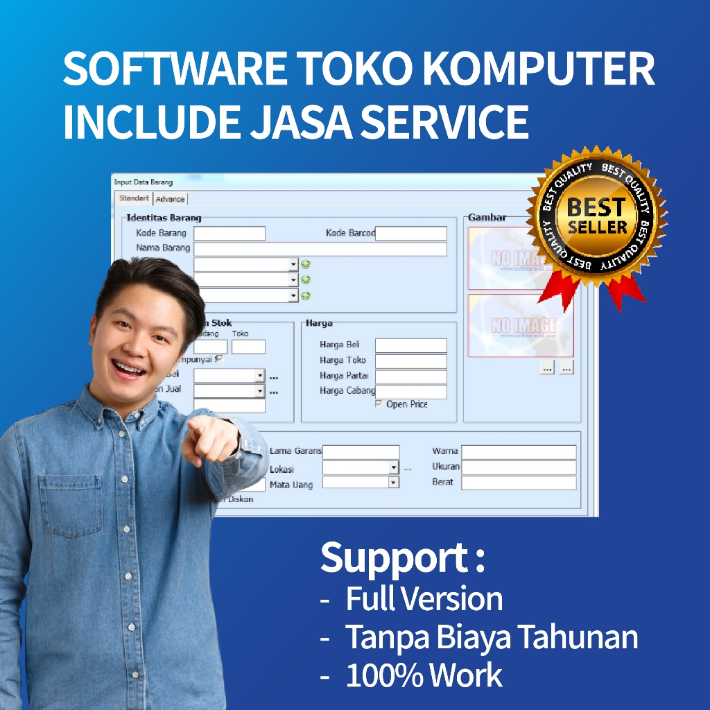 Jual Software Program Aplikasi Toko Komputer Lengkap Fitur Jasa Servis