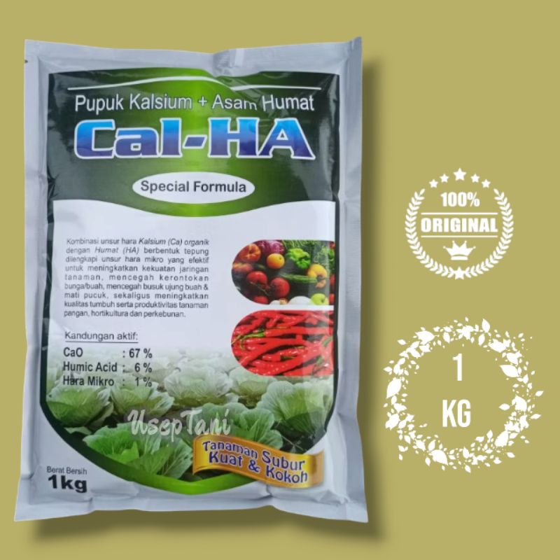 Jual CAL-HA 1 KG CALHA PUPUK KALSIUM ASAM HUMAT KEMASAN PABRIK | Shopee ...