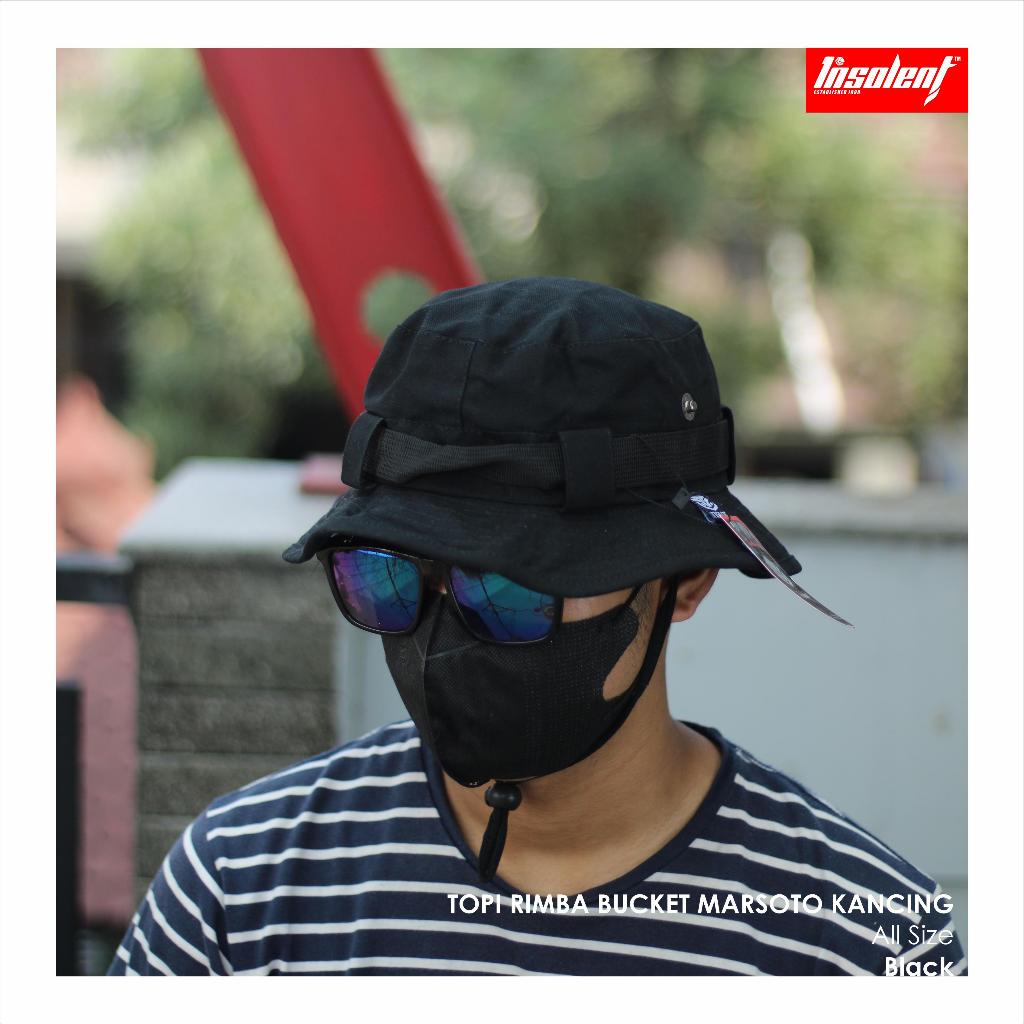 Jual Insolent - Topi Gunung Rimba Kancing Ranger Outdoor Kanvas Marsoto ...