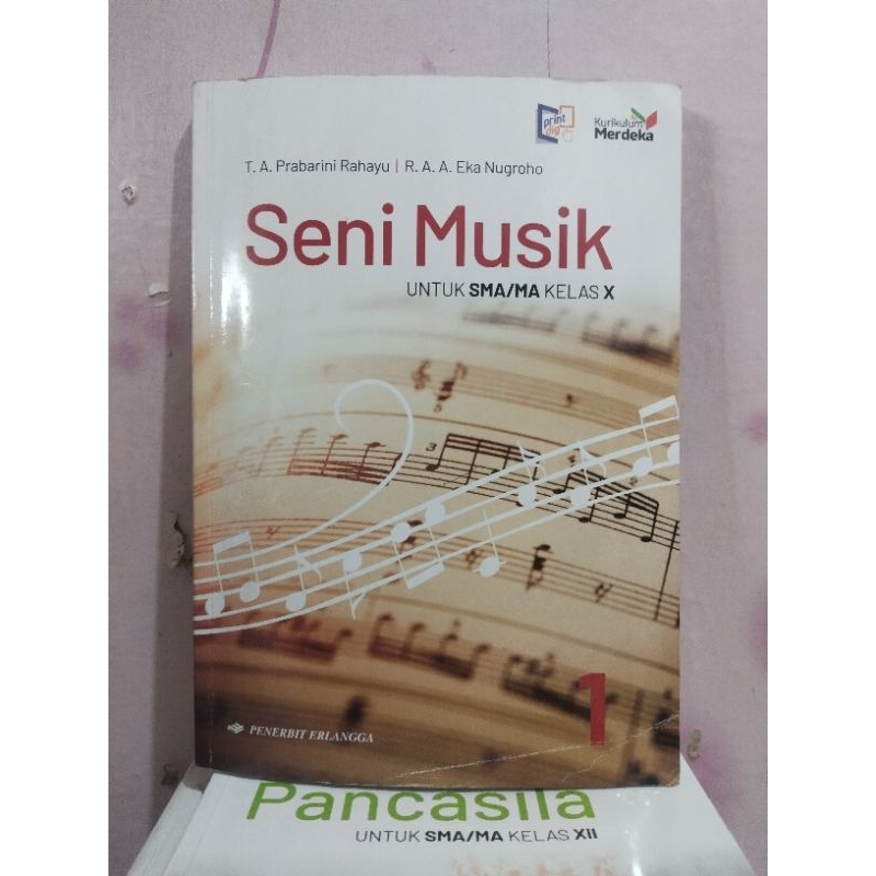 Jual buku seni musik kelas 10 X 1 sma ma erlangga kurikulum merdeka ...
