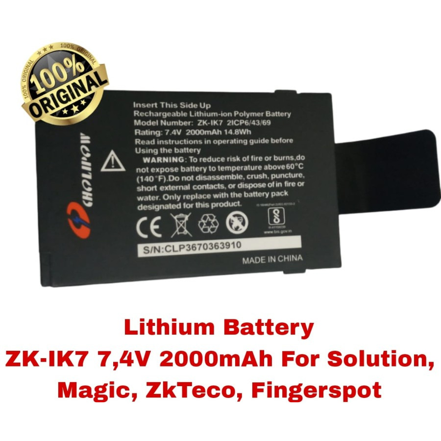 Jual Lithium Battery ZK-IK7 Fingerspot New Elegant Hybrid Pro Magic ...