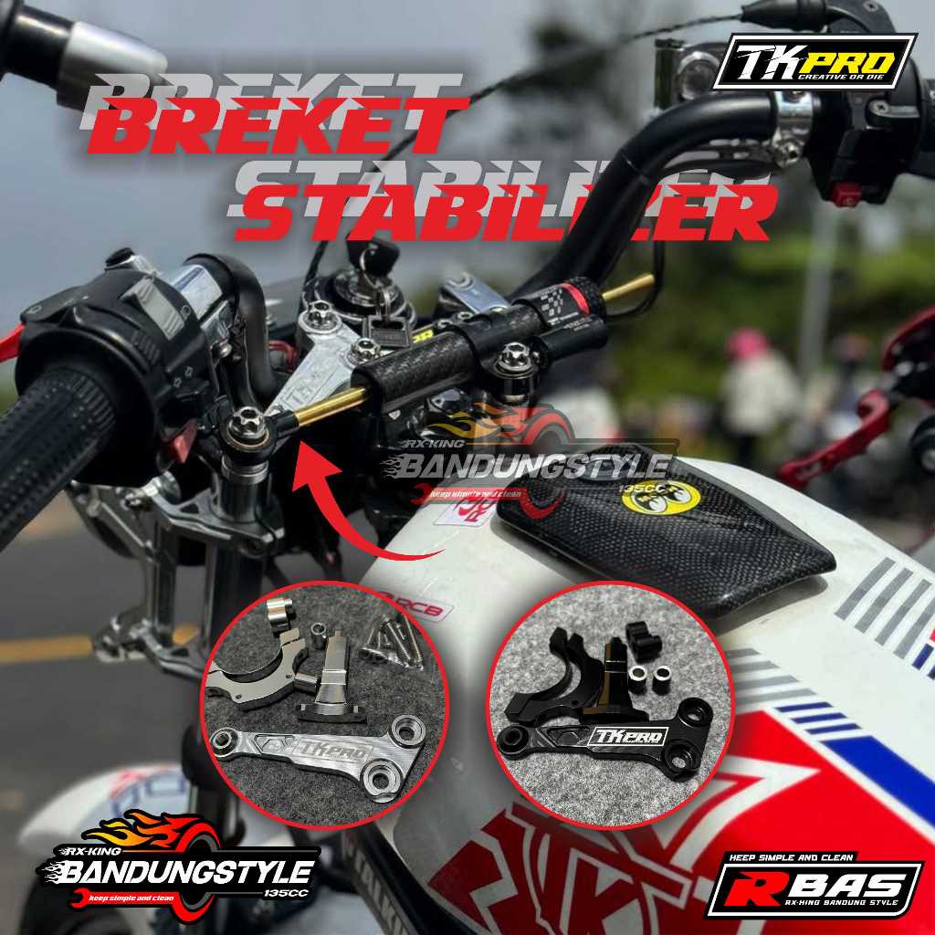 Jual BREKET STABILIZER ATAS RX KING CNC DURAL TK PRO | Shopee Indonesia