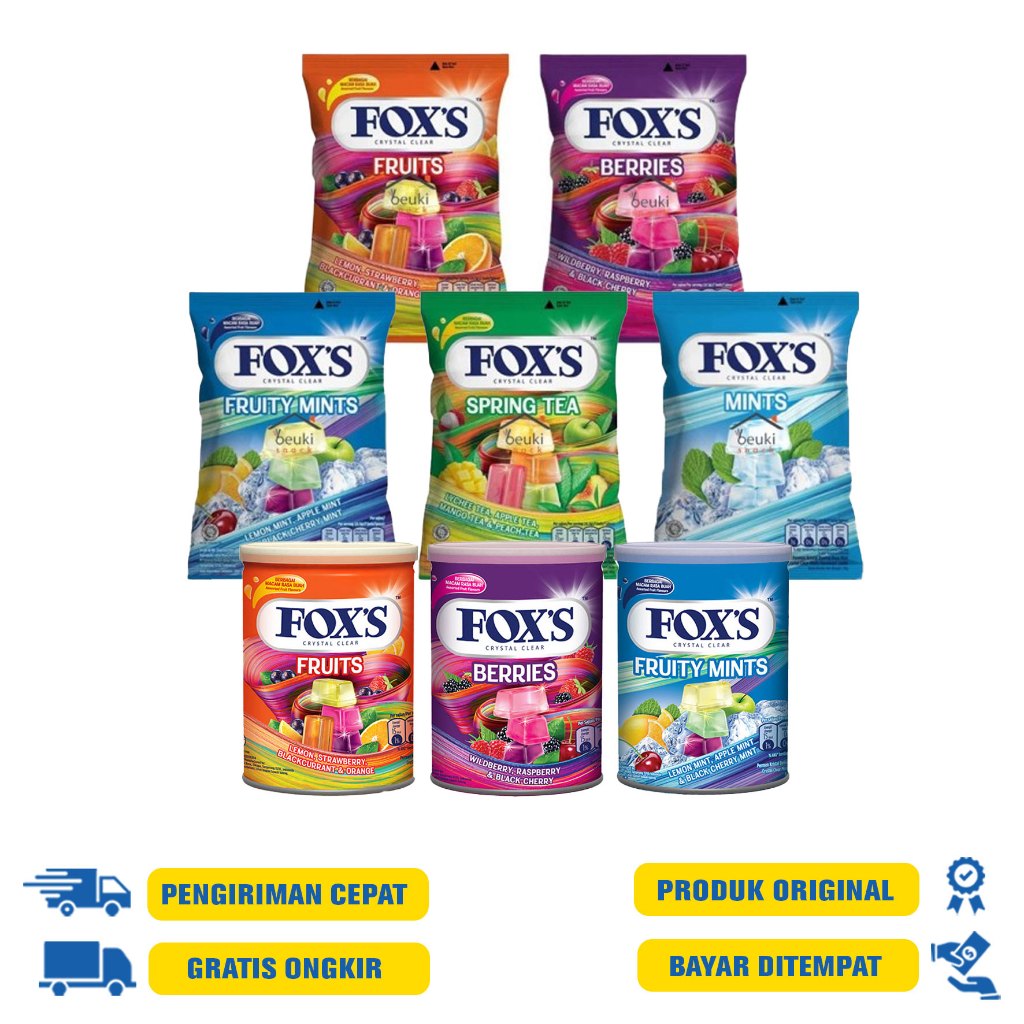 Jual Fox's Permen 90 GR | 180 GR | 125 GR - Spring Tea | Berries Tin ...