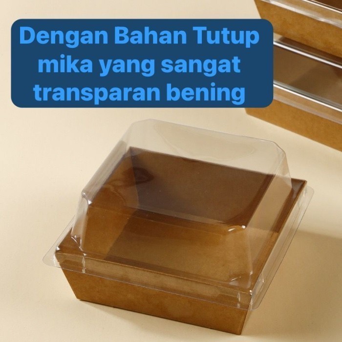 Jual Kotak Kue Roti Mika PERSEGI SAPI Box Hotdog Sosis Sandwich (Per 10 ...