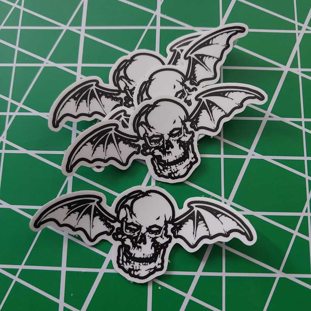 Jual Stiker BAND AVENGED SEVENFOLD DEATHBAT - STICKER MOTOR / HELM ...