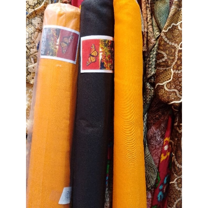 Jual kain tetoron kuning dan hitam,lebar 90cm | Shopee Indonesia