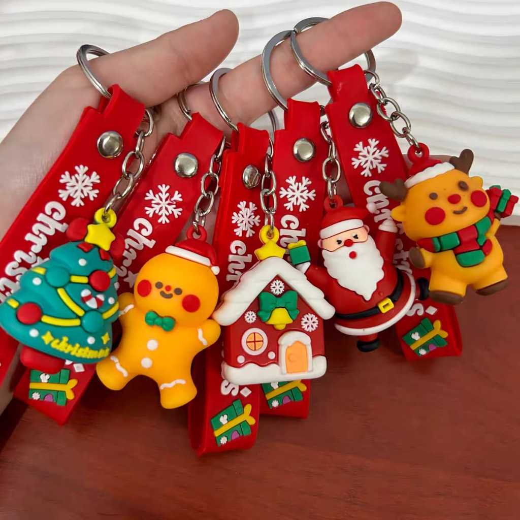 Jual (AGA) Gantungan Kunci Natal Santa Rusa Kado Snowman Ganci ...