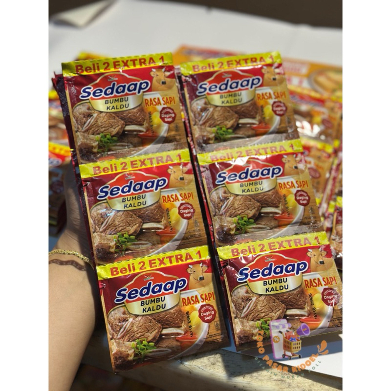Jual (32 PCS)Sedaap Bumbu Kaldu Rasa Ayam Beli 2 Extra 1 RP.500 Sedaap ...