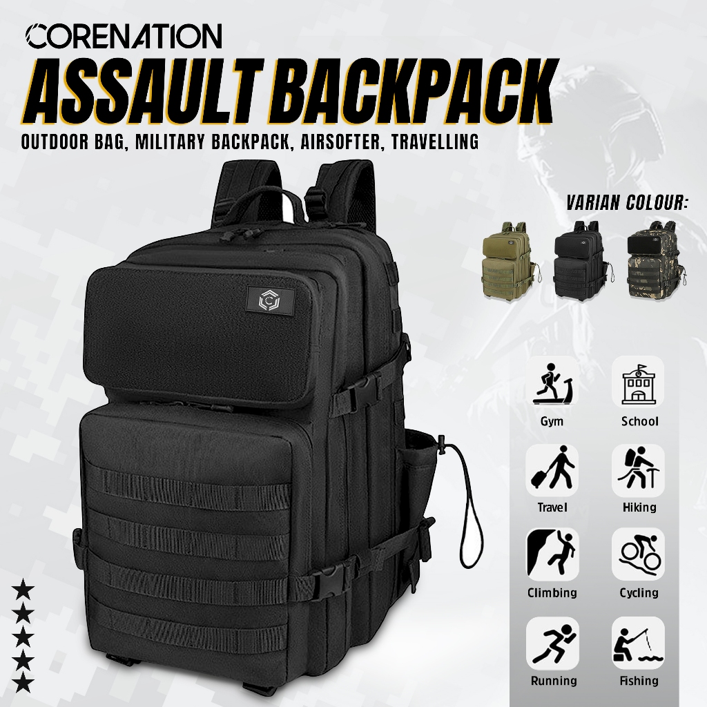 Jual CoreNation Tactical Backpack | Tas Ransel Army | Shopee Indonesia