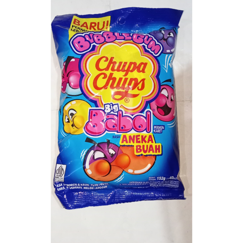 Jual Permen Big Babol Chupa Chups Aneka Buah 152g | Shopee Indonesia