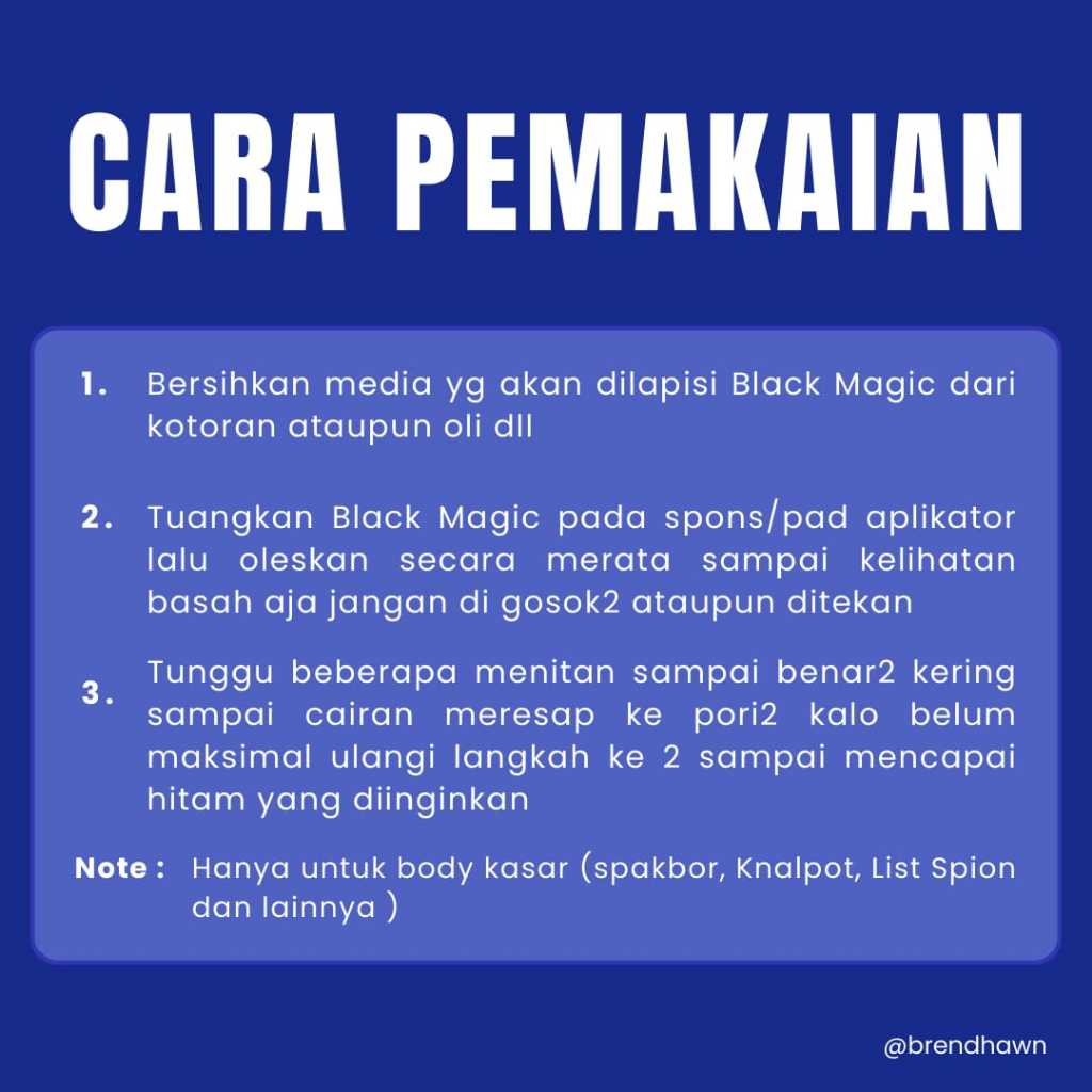 Jual Cairan Penghitam Body Motor Mobil Black Magic Hitam Seperti Baru ...