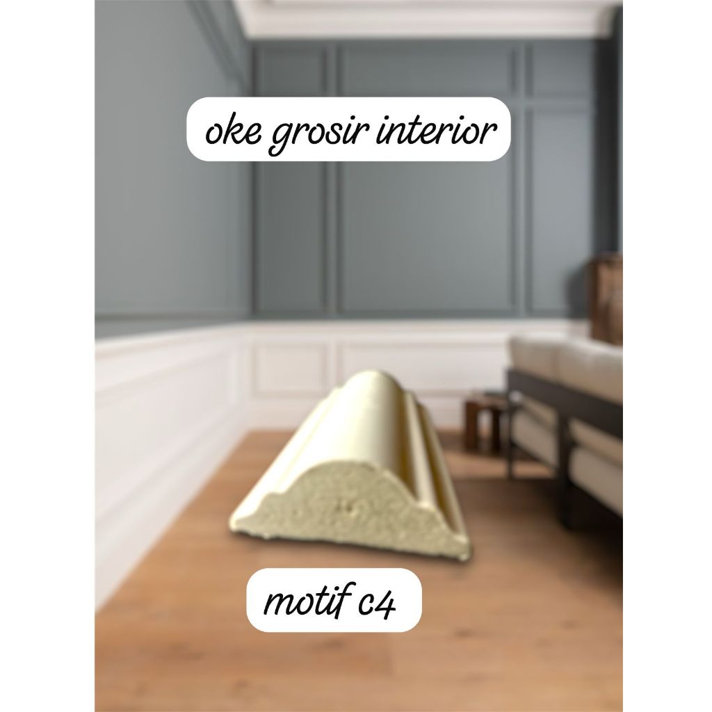Jual Molding pvc 4cm x 3meter CANDI non custem bahan pvc premium ...