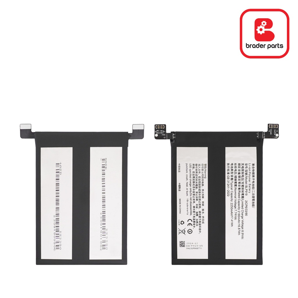 Batterie de rechange BLP919 compatible avec Realme GT Neo 3