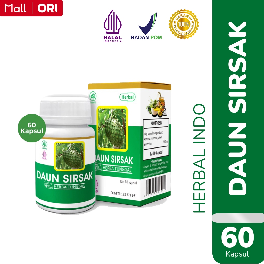 HIU Daun Sirsak BPOM | Menghambat Pertumbuhan Sel Kanker dan Tumor Herbal Indo Utama