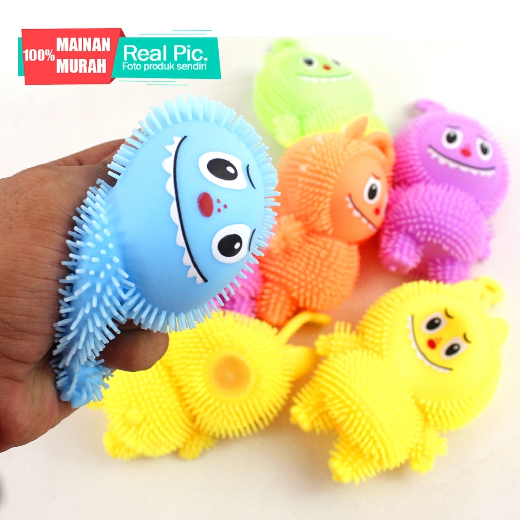 Jual MAINAN PUFFER BALL KARAKTER LABUBU MAINAIN LABUBU KARET REMAS ...