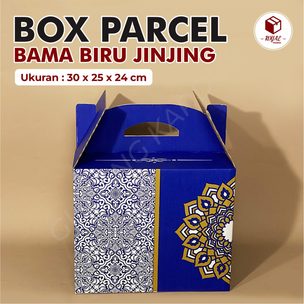 Jual BOX BAMA BIRU (UK 30 X 25 X 24 CM) - JINJING PARCEL -GABLE PARCEL ...
