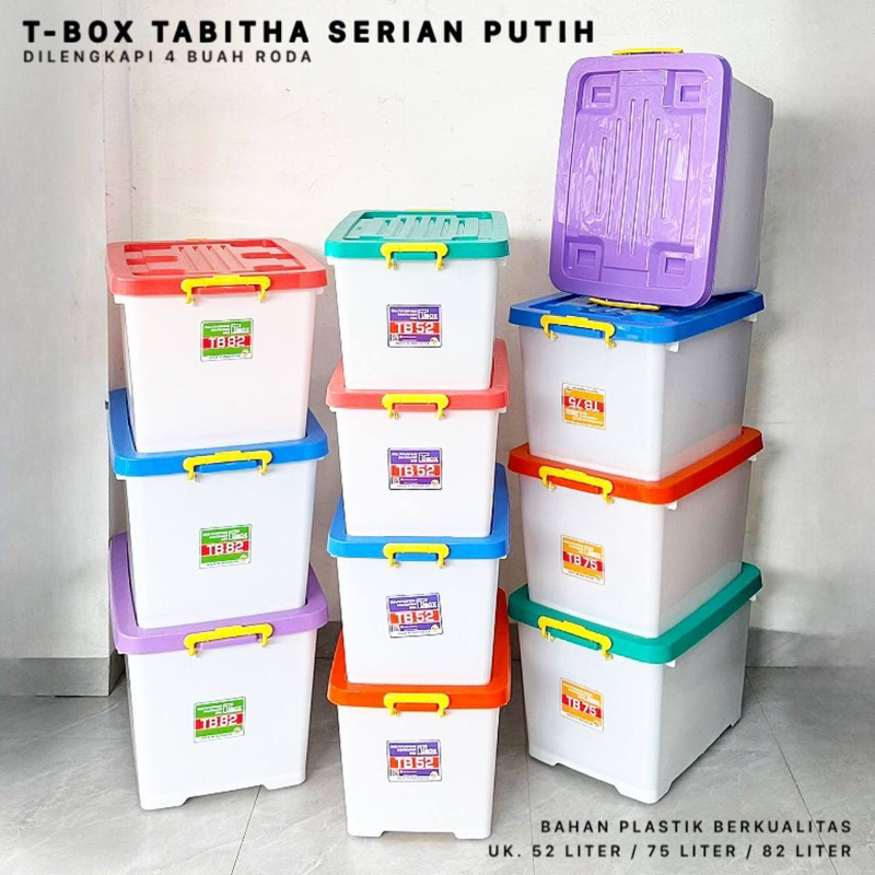 Jual CONTAINER BOX T-BOX TABITHA WHITE SERIAN / KOTAK PENYIMPANAN ...