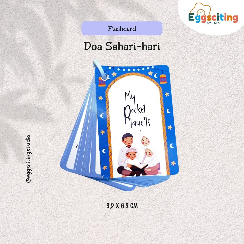 Jual Flashcard Edukasi Anak Muslim - Doa Sehari-hari / Flashcard Doa ...