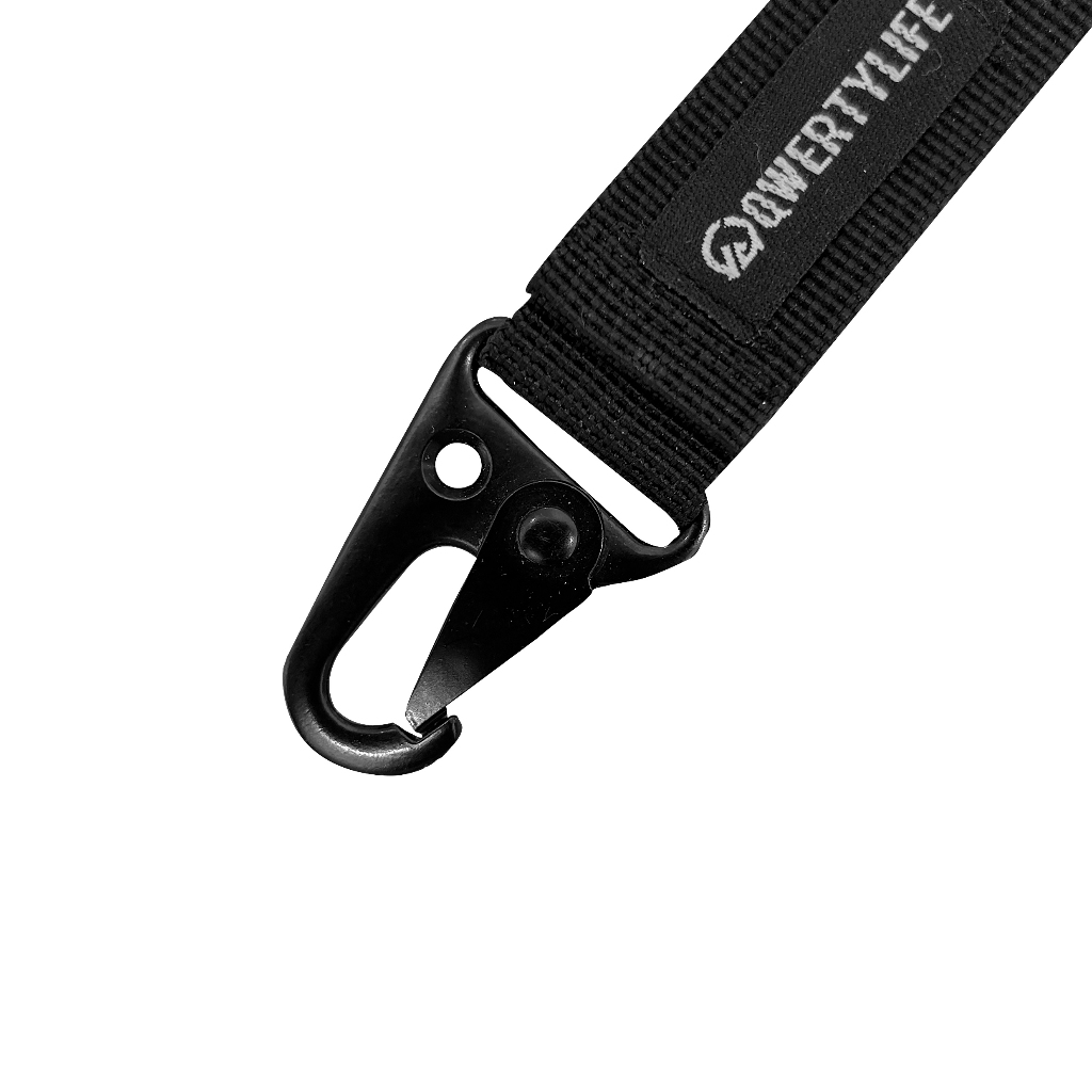 Jual Qwertylife Keychain Tali Webbing Gantungan Kunci Black | Shopee ...