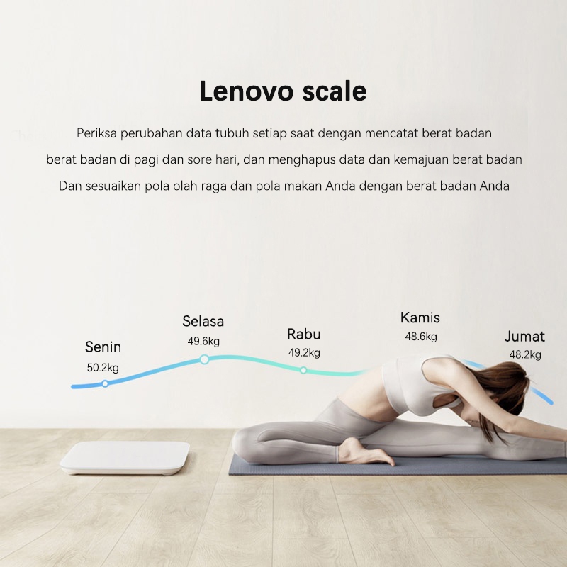 Jual Lenovo Timbangan Badan Body weight Scale Digital LED Indikator ...