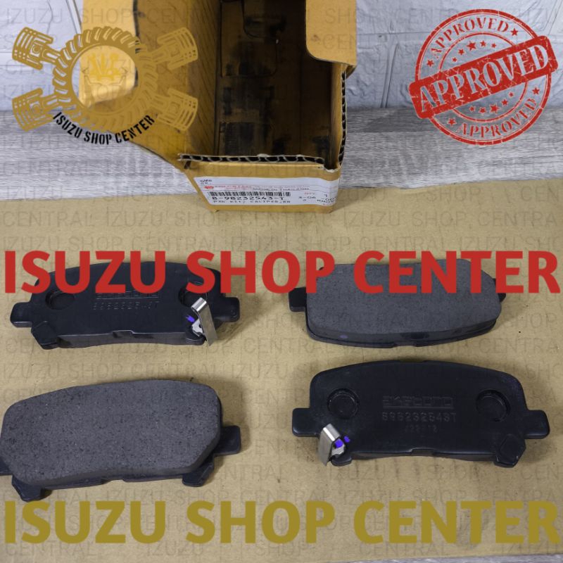 Jual BRAKE PAD KAMPAS REM BELAKANG ISUZU MUX 4JK 2500CC ORIGINAL ...