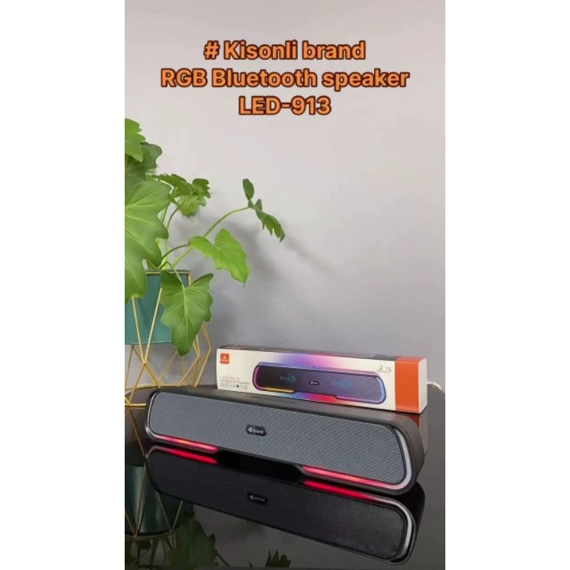 Jual Speaker Aktif Bluetooth Kisonli LED-913 Soundbar Speaker Stereo ...