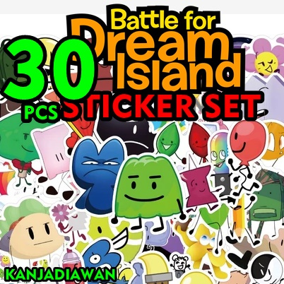 Jual Battle For Dream Island Stiker Set 30 PC Battle For Dream Island ...
