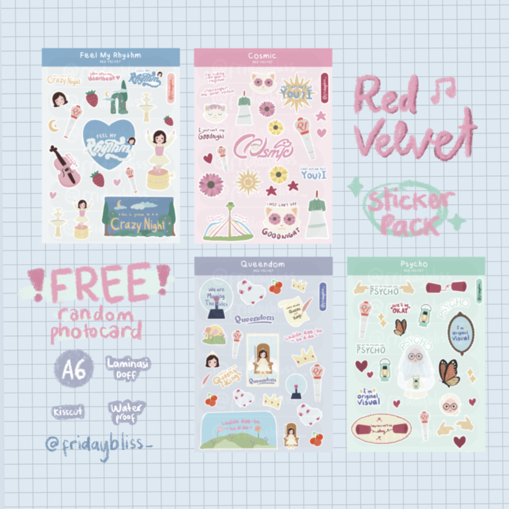 Jual BUNDLING STICKER PACK REDVELVET | Shopee Indonesia