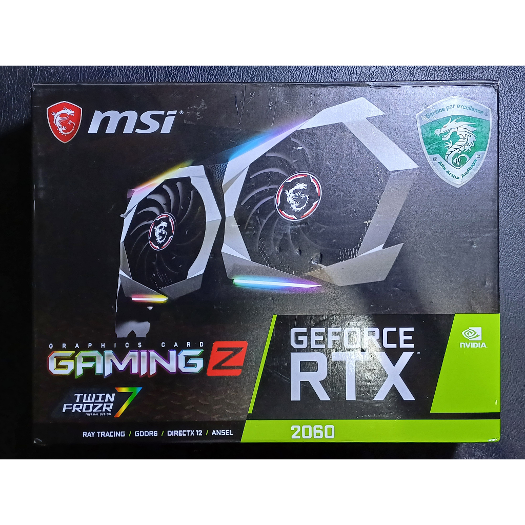 Jual VGA RTX 2060 MSI GAMING Z TWIN FROZR 7 FULLSET SECOND | Shopee ...