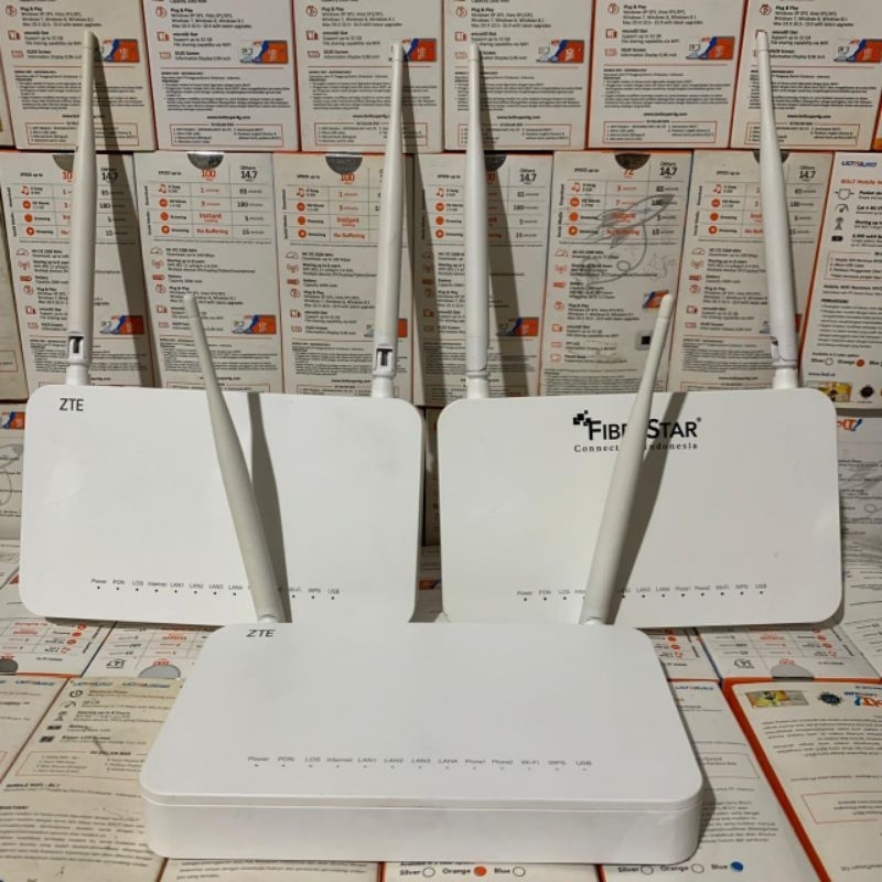 Jual ZTE V3 F609 ZTE V3 F660 (Router & Adaptor) Fort Biru'Ijo GPON ONT ...