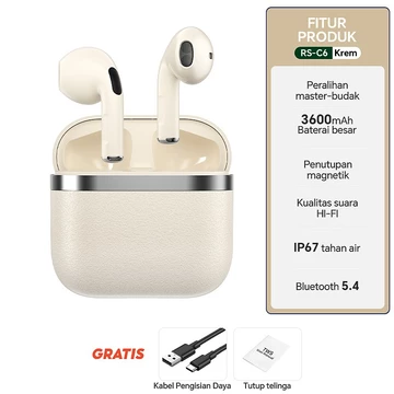 Headset Bluetooth FULL BASS AIR31 TWS Bluetooth 5.3 Headset Nirkabel Dengan Mikrofon Earphone