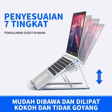 Dudukan Laptop Foldable Laptop Stand Tablet Stand Holder Lipat Notebook Stand Portable