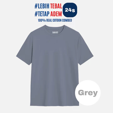 Kaos Polos Cotton Combed 24S Tebal Kaos Pria Kaos Wanita Lengan Pendek Premium