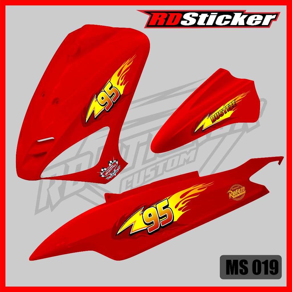 Jual STICKER STRIPING MIO SPORTY MIO SMILE CARS MCQUEEN | Shopee Indonesia