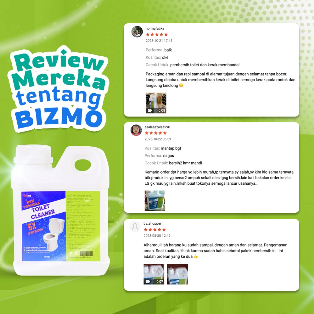 Jual BIZMO Toilet Cleaner-Pembersih kerak kamar mandi/kloset/toilet ...